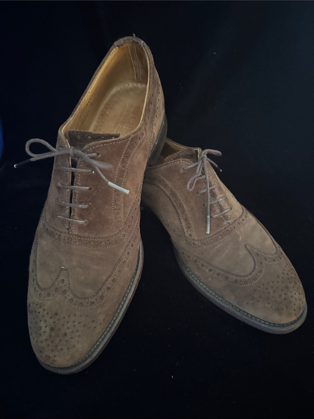 CHEANEY Suede Oxfords Made in England